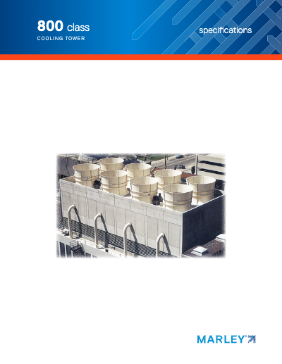 Download the document: Class 800 Counterflow Cooling Tower Specifications