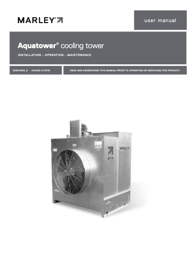 Download the document: Marley Aquatower Cooling Tower User Manual