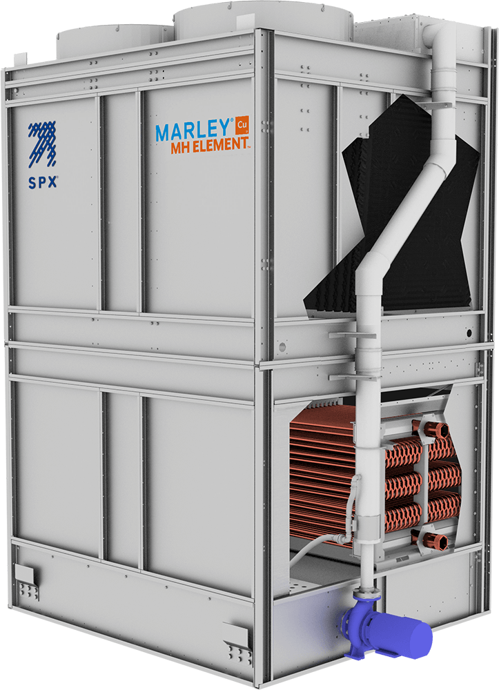 Marley MH Fluid Cooler Photo of a Marley MH Fluid Cooler cooling tower