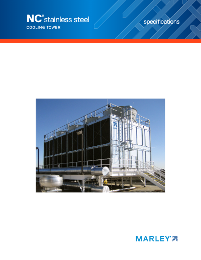 Download the document: Marley NC Stainless Crossflow Cooling Tower Specifications