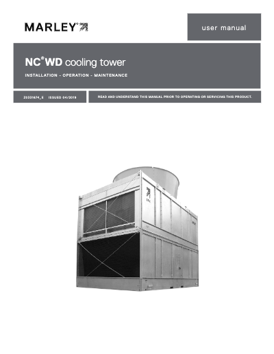 Download the document: Marley NCWD Tower User Manual