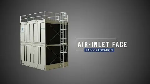How To Install A Marley® NC Cooling Tower Episode 9: Guardrail for Air-Inlet Face Ladder