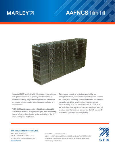 AAFNCS Counterflow Film Fill