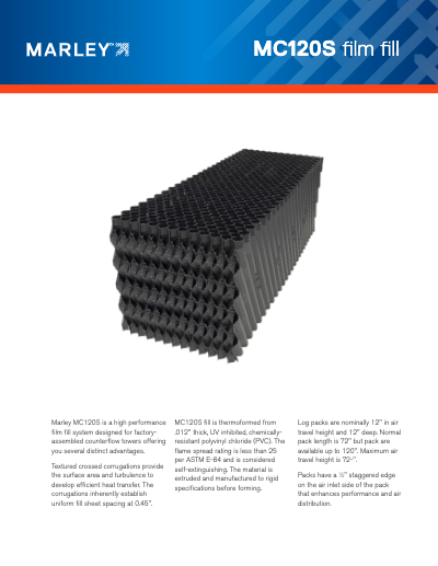 Marley MC120S Counterflow Film Fill