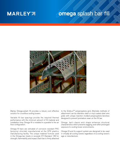 Marley Omega Crossflow Splash Fill